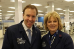 Business Minister, Matt Hacock visits Beeston's SMS success story