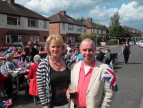 Anna Soubry MP and Councillor Eric Kerry at the Lower Road street party